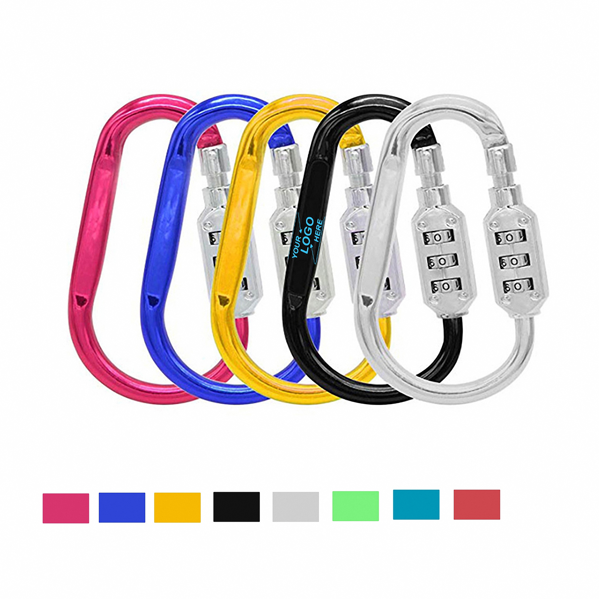 Heavy Duty Aluminum Locking Carabiner Clip