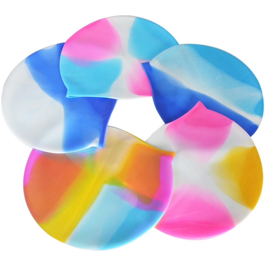 Colorful Silicone Swim Caps for Adult 3