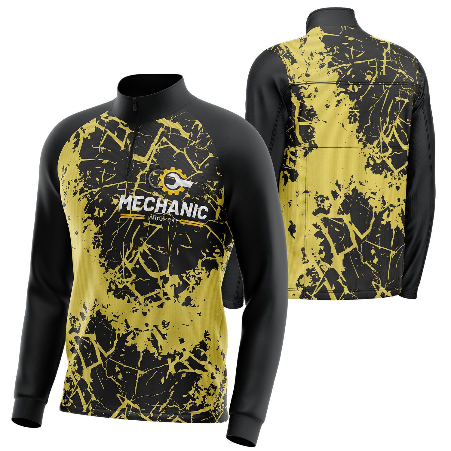 Unisex 180 GSM Spandex Milk Silk Sublimation Quarter Zipper Sweatshirt 3