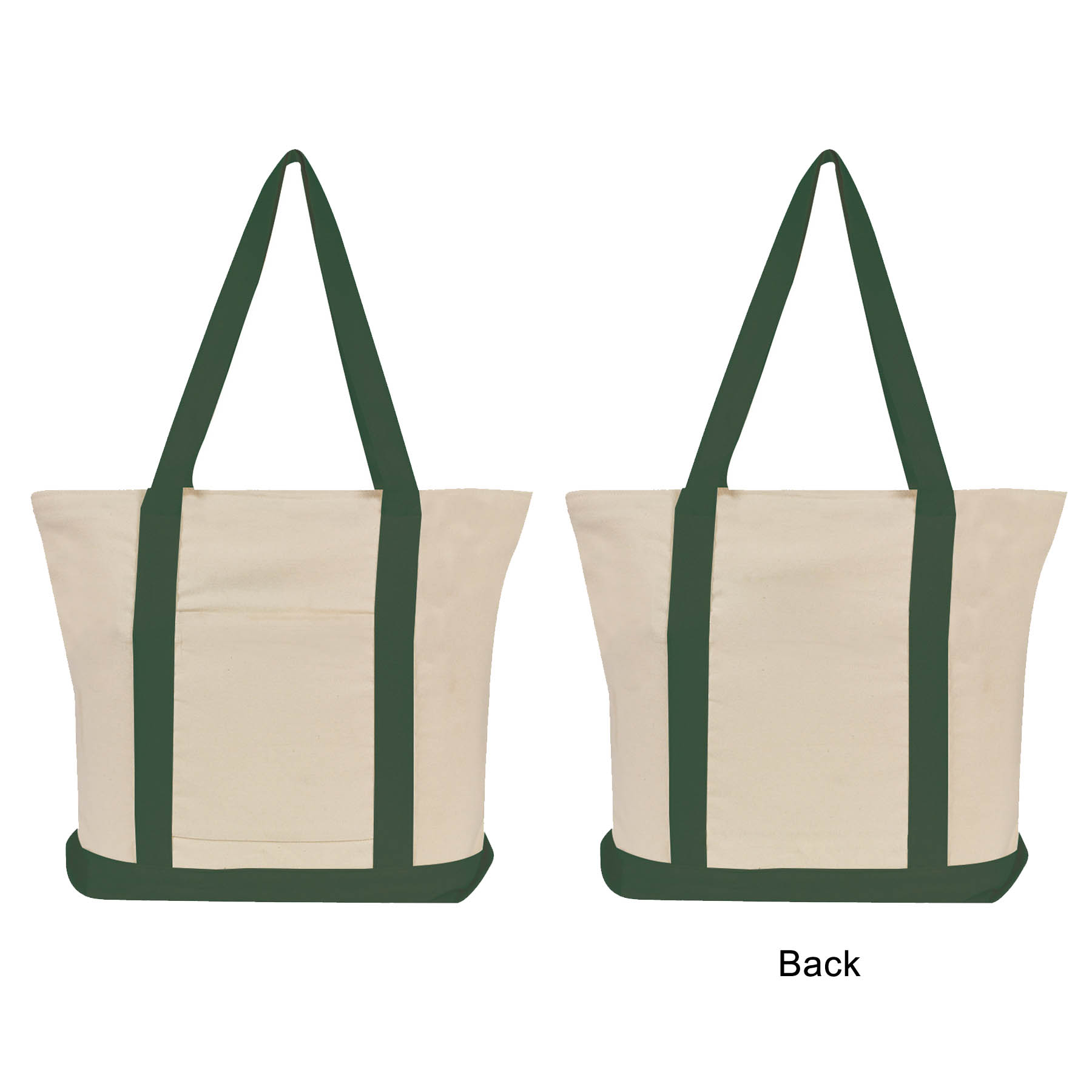 12 oz. Heavy Duty Cotton Canvas Boat Tote Bag 7
