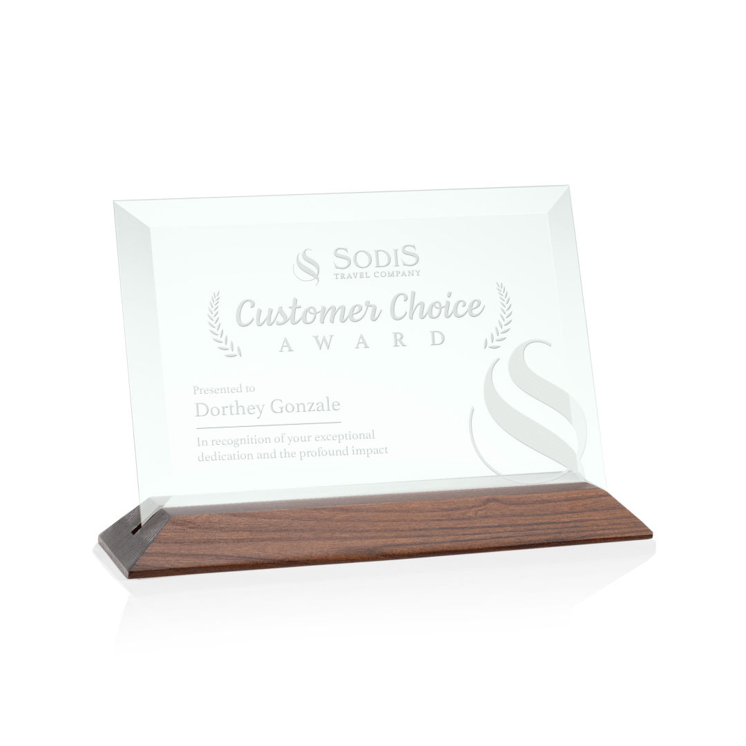 Embassy Award - Jade/Walnut (Horiz) 10
