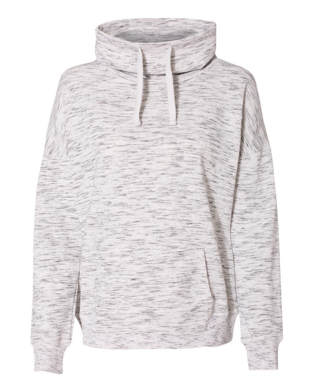 Women's Mélange Fleece Cowl Neck Sweatshirt - 8673 29