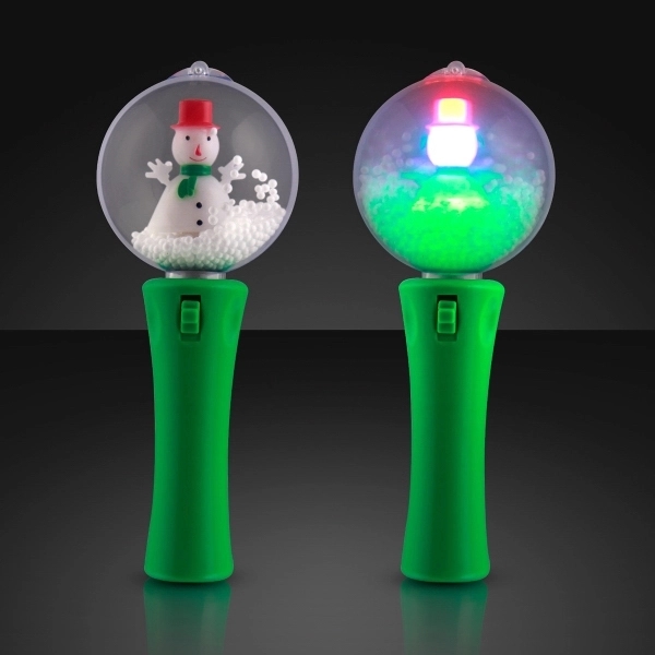 LED Spinning Snowman Light Wand 2