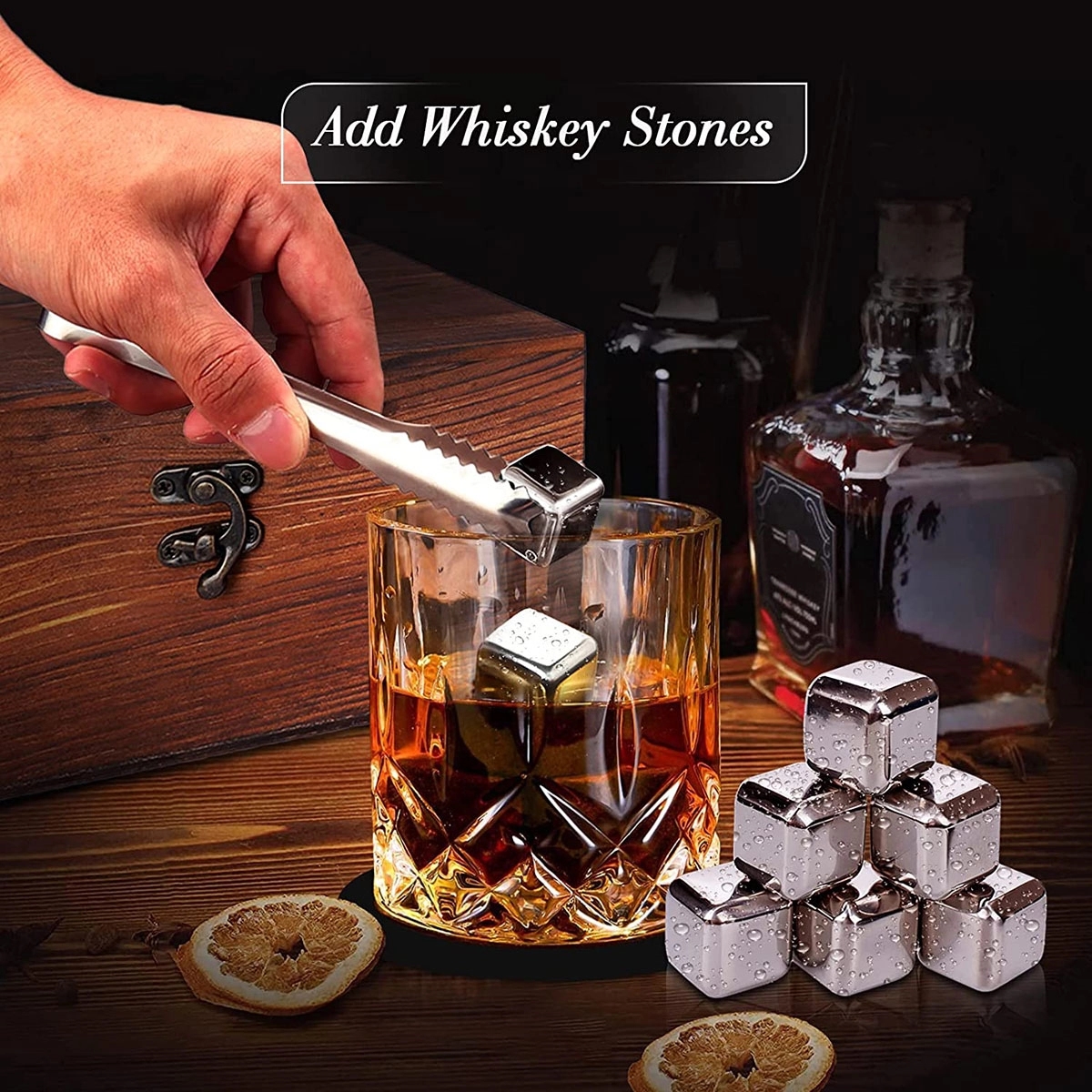 Whiskey Stones Gift Set 4