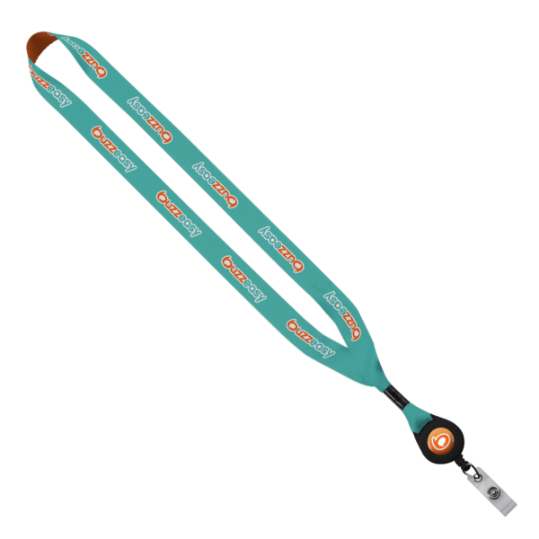 3/4" Dye-Sublimated Lanyard with Metal Crimp & Retractable Badge Reel 11