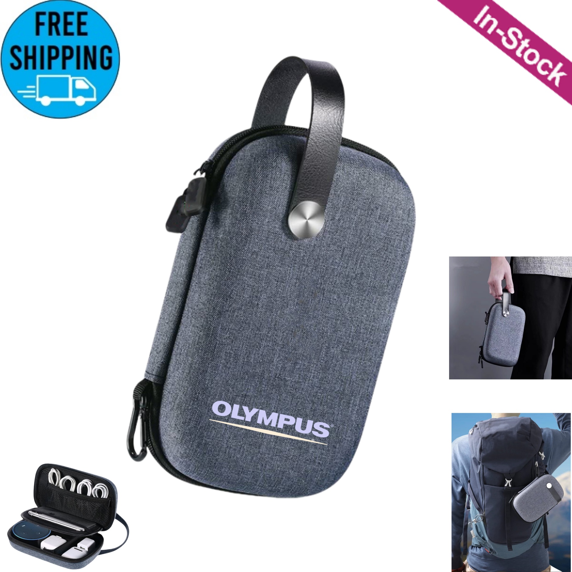 Premium Electronic Pouch Gadget Bag with PU Handle 1
