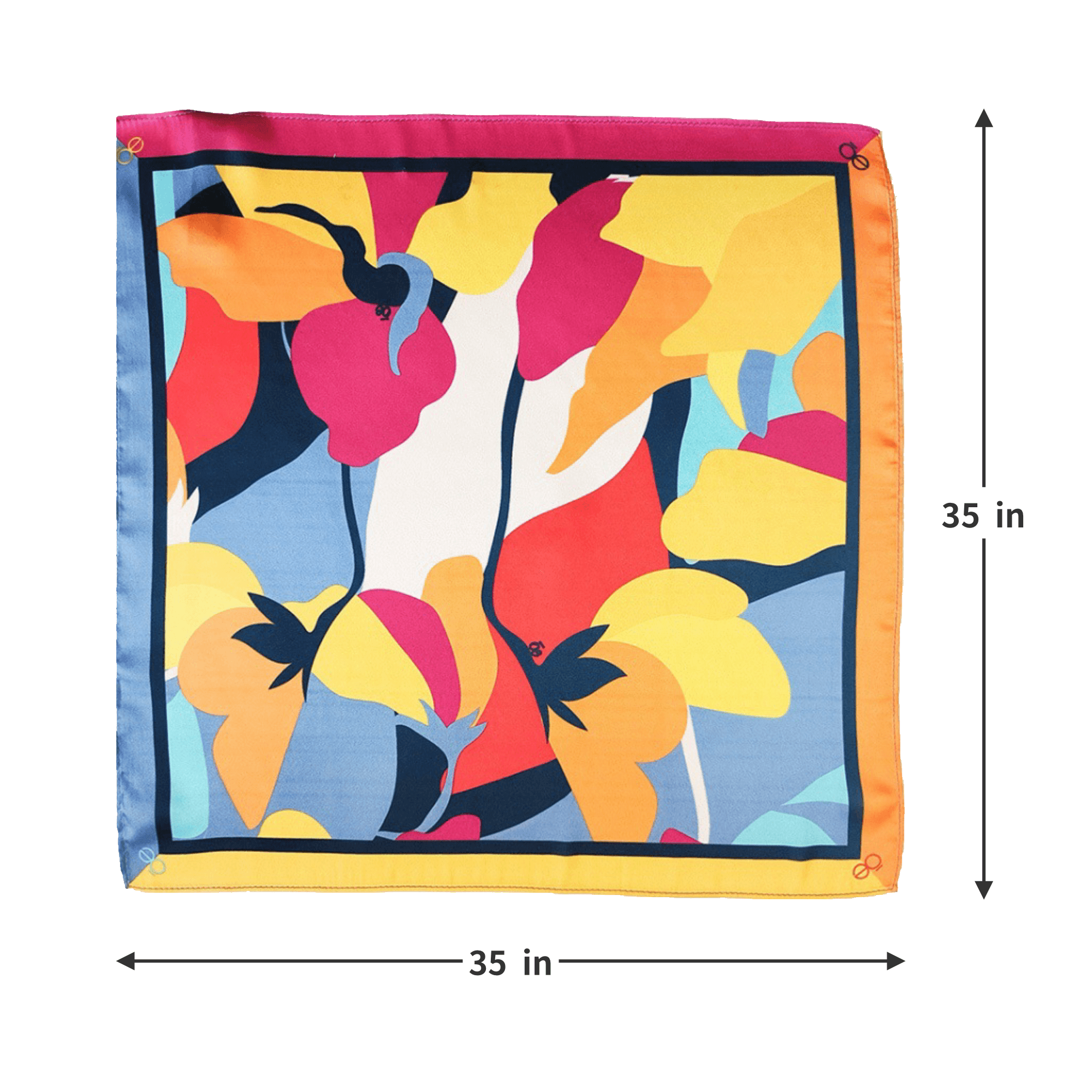 MOQ 30 Custom Printed Imitation Silk Bandana 2