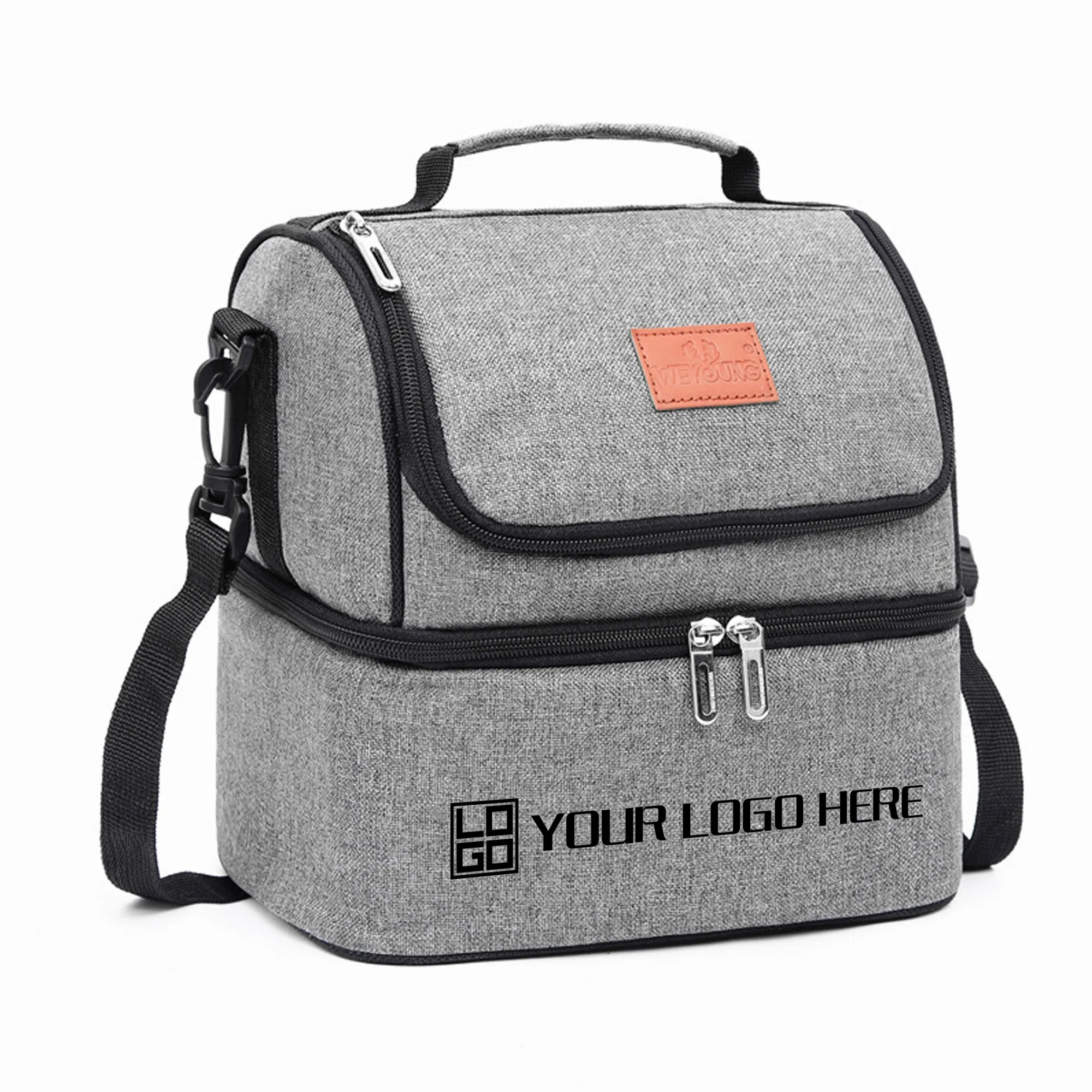 Double-layered Handheld & Single-shoulder Lunch Bag 1