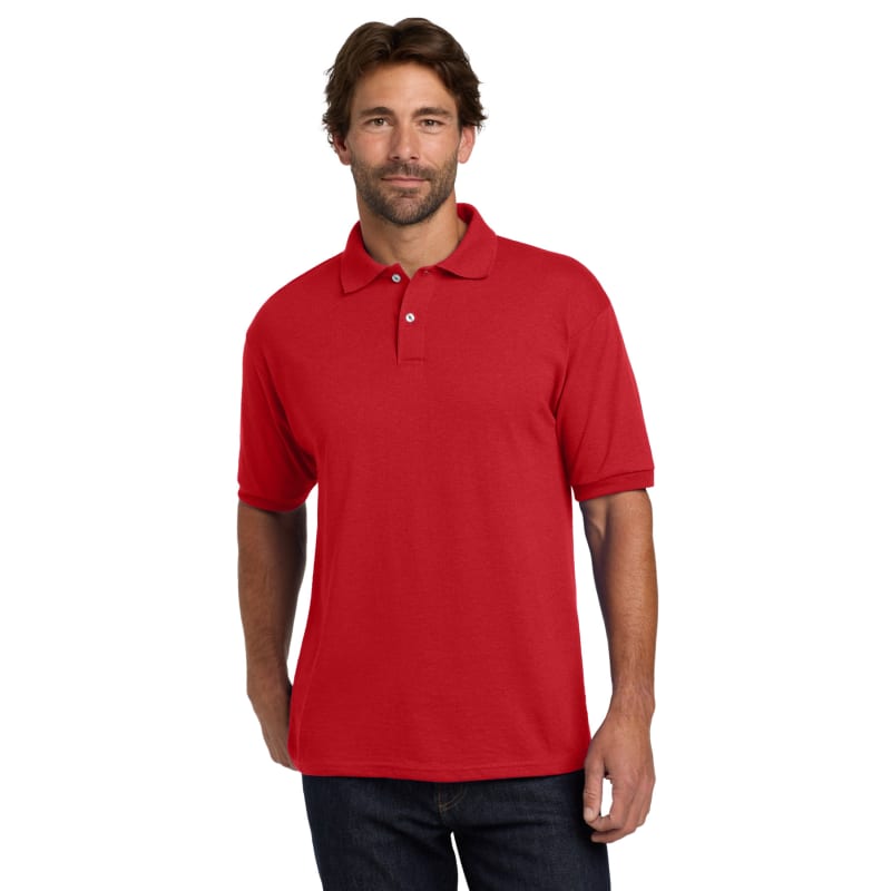 Hanes EcoSmart - 5.2-Ounce Jersey Knit Sport Shirt 12