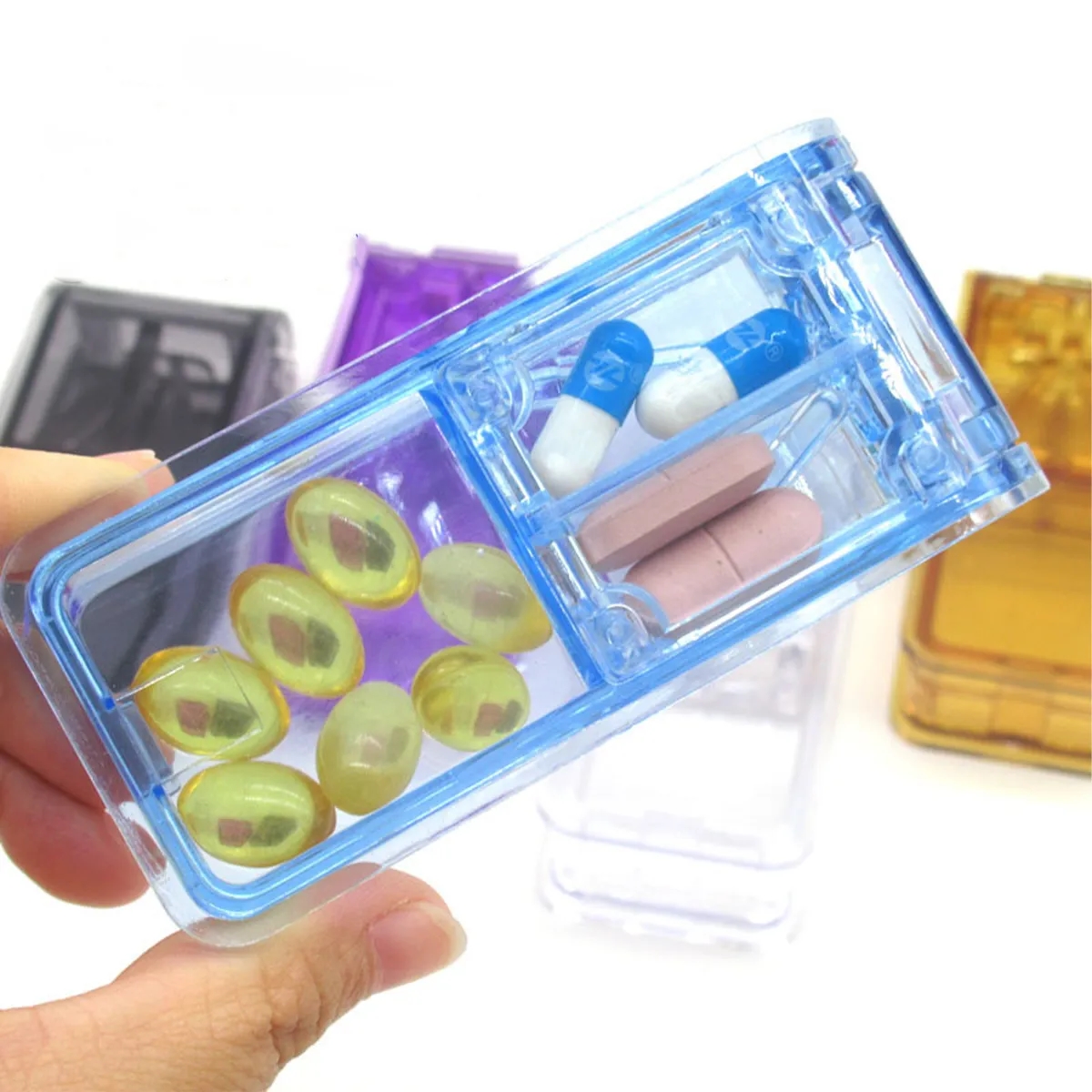 Professional Pill Splitter and Storage Box 6