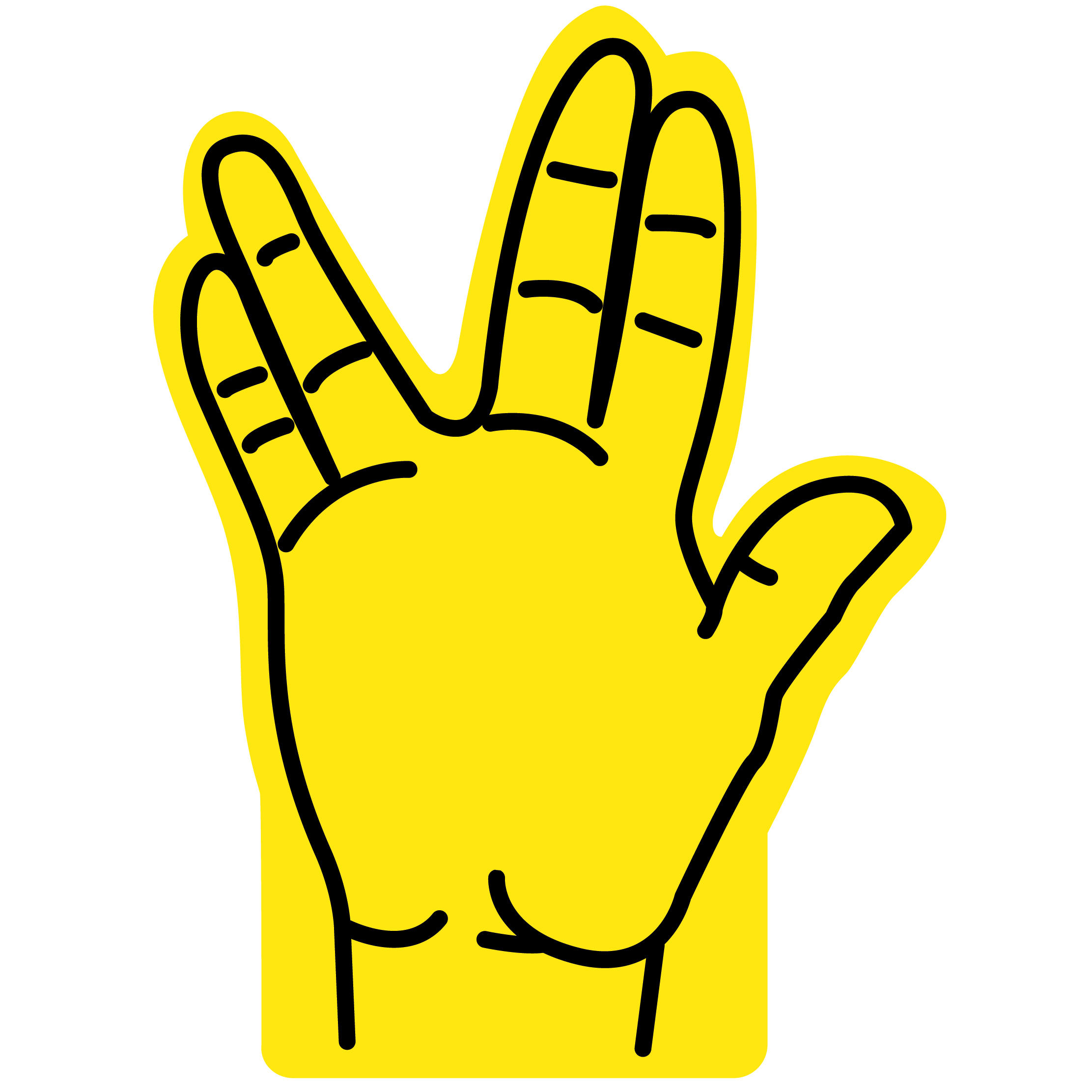 16" Foam Hand 20