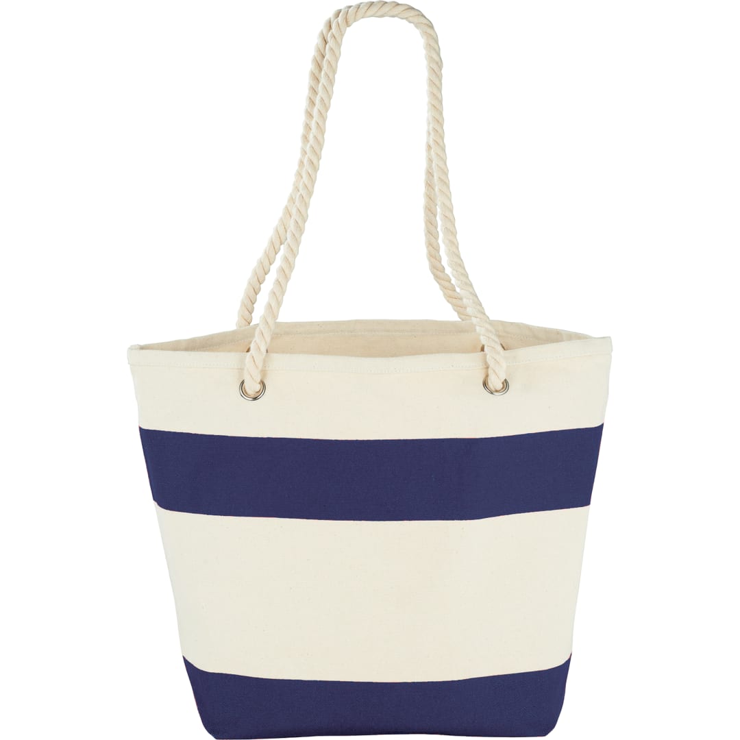 Capri Stripes 12oz Cotton Canvas Shopper Tote 4