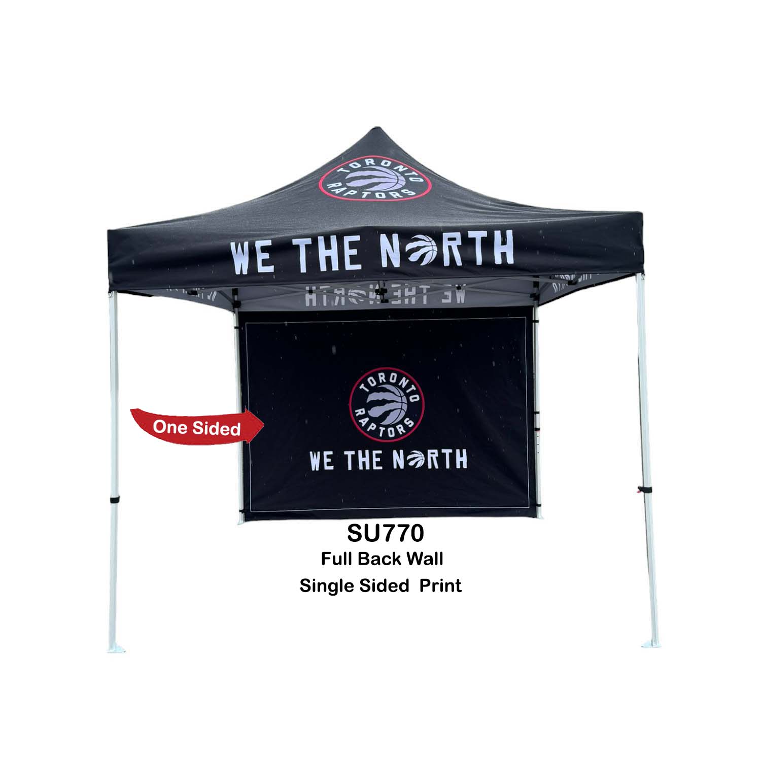 24 Hr Express Ship - Full Back Wall for 10x10 Tent Kit, Sublimated, Single Sided Print 18