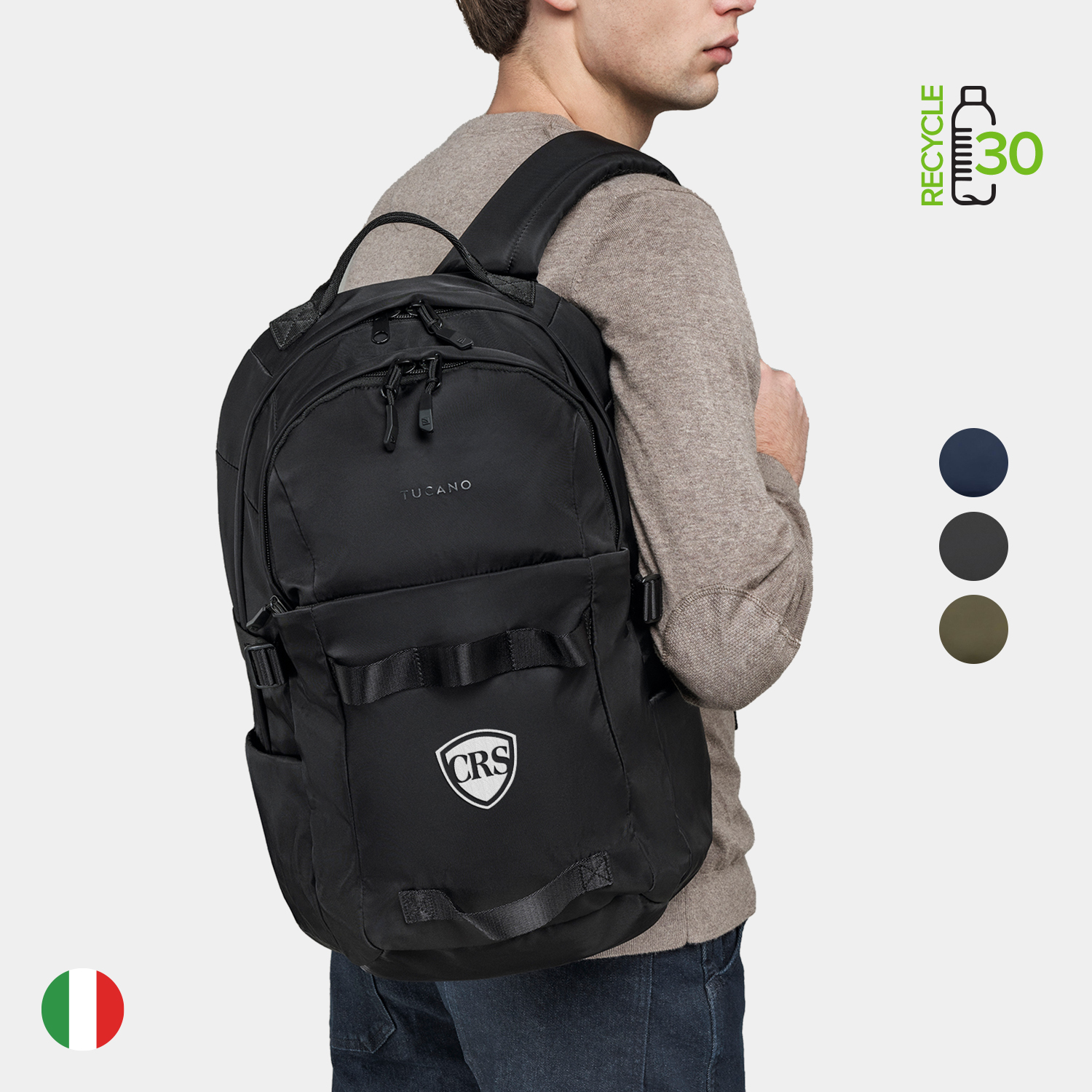 TUCANO® - Italy BAND Recycled Modern Sporty Business Backpack 8