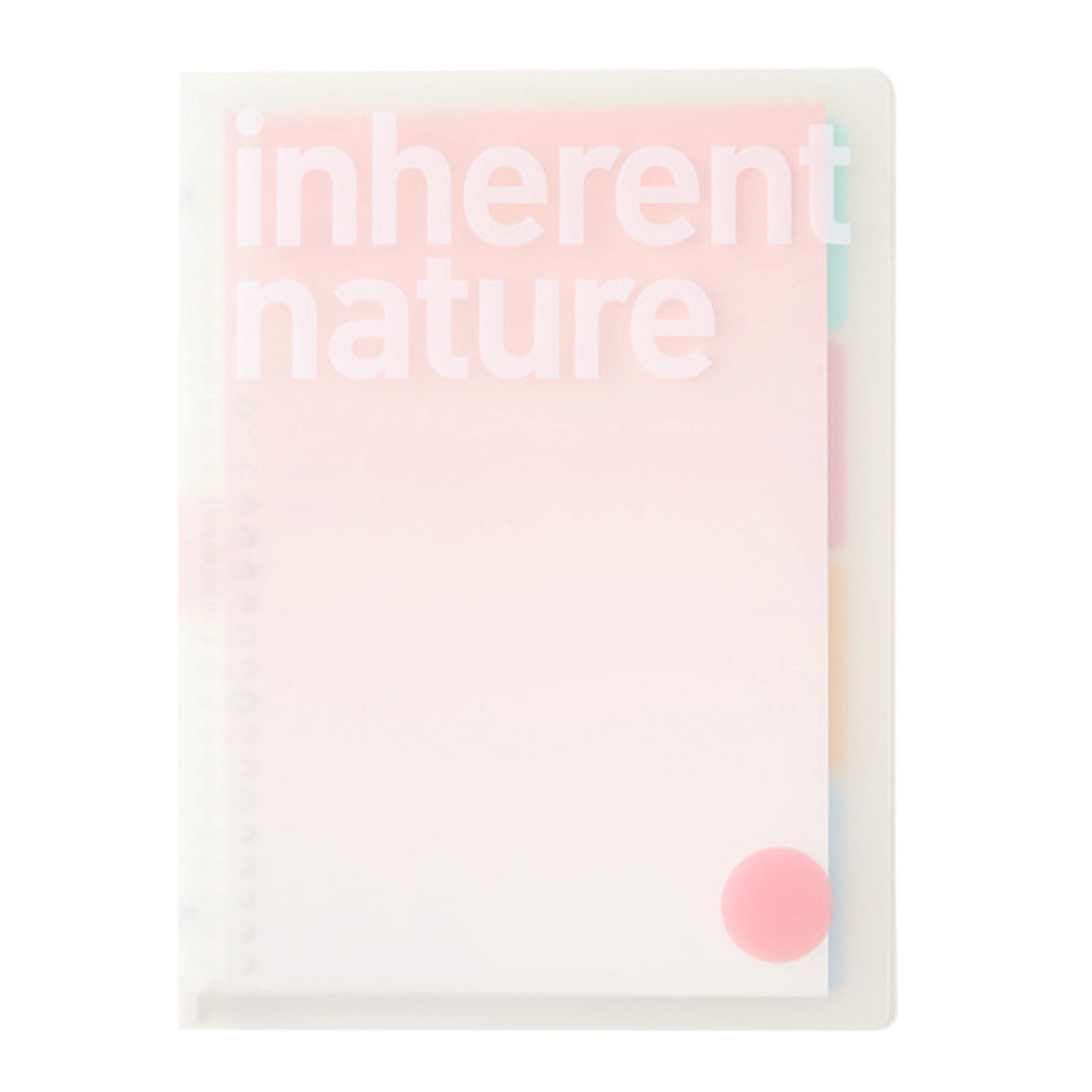 Letter Size Transparent Plastic Loose Leaf Binder 4