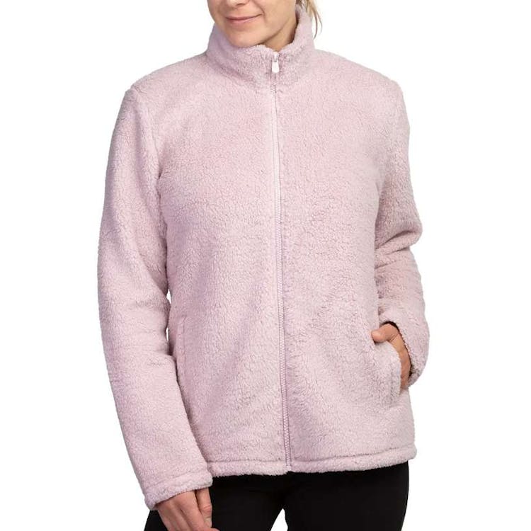 Sofra Ladies' Sherpa Jackets Pink Medium 1