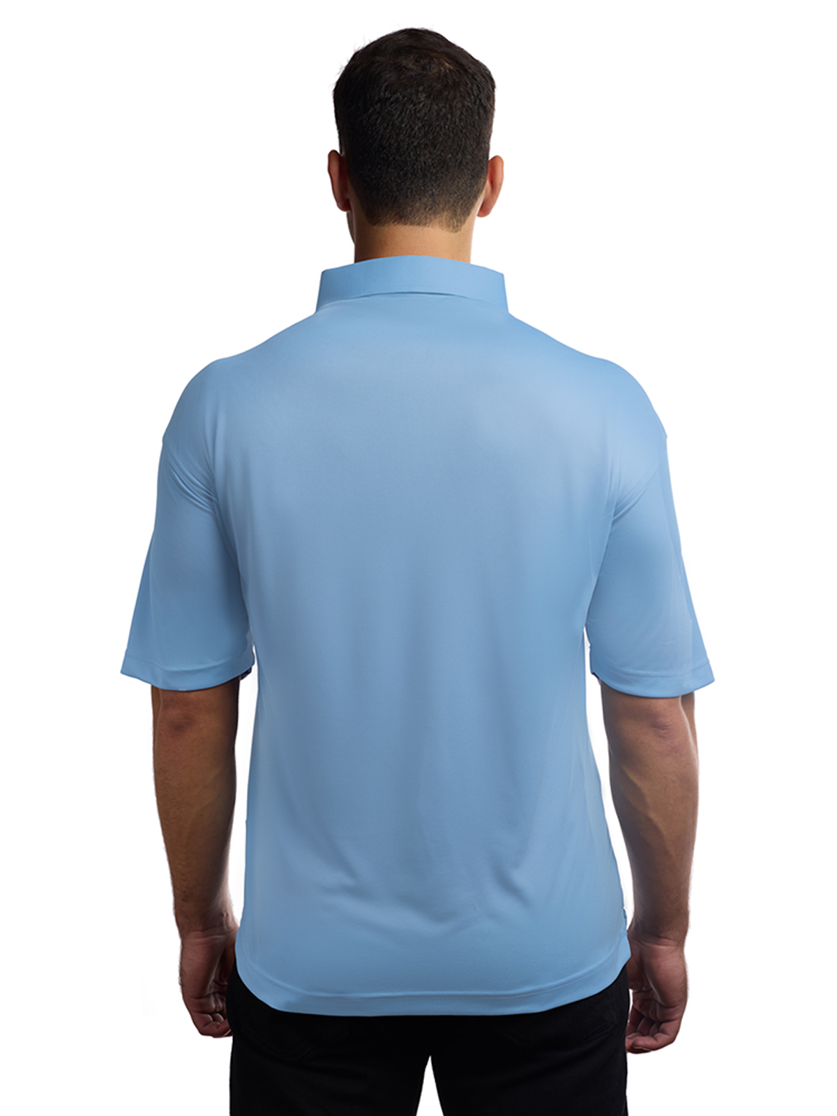 Blue Generation - Men's Pocketless Bonded Collar Dress Polo 7