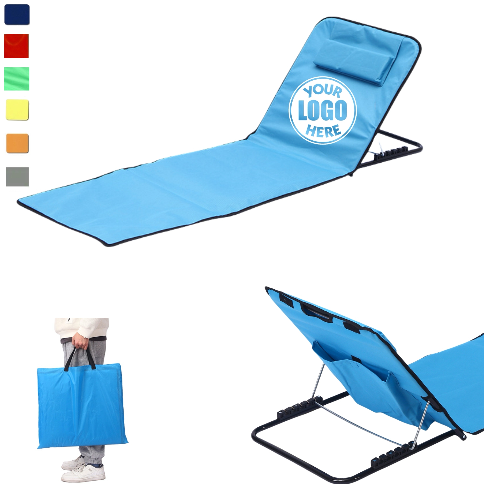 Beach Chair w/Back Support 7