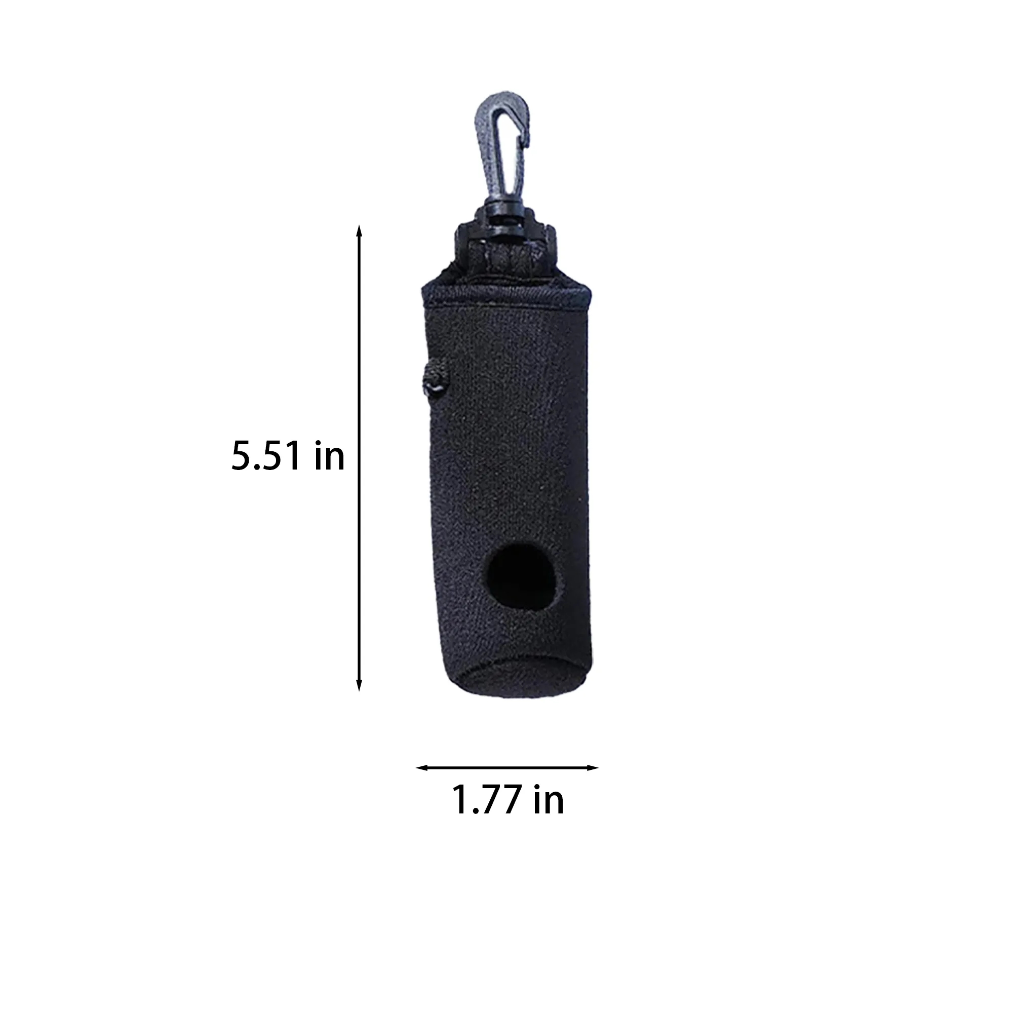 Solid Color Neoprene Golf Ball Bag with Hook 2