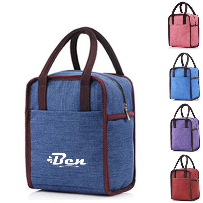 Oxford Handheld Insulated Bag w/ Front Pocket 2