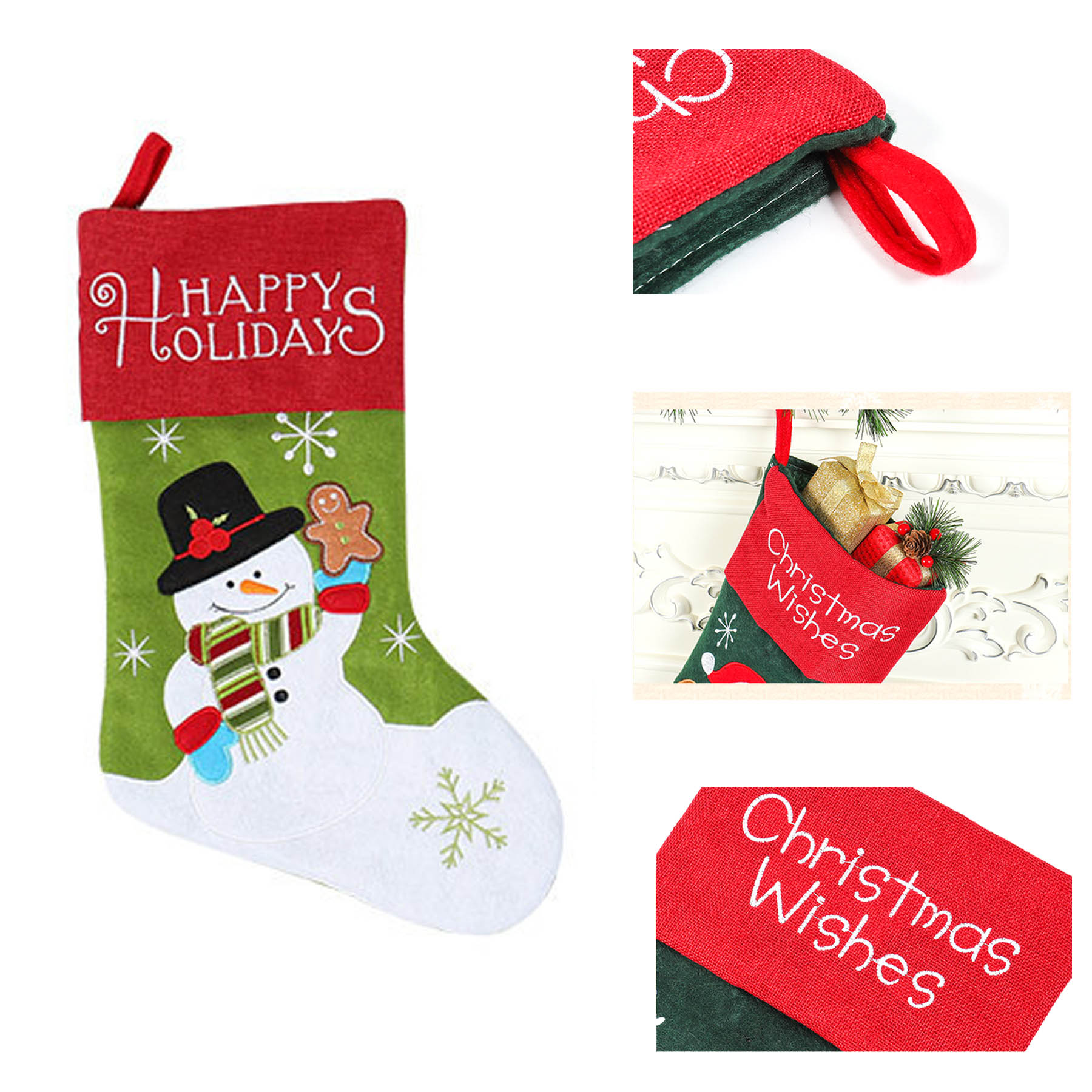 Hanging Christmas Long Stockings 1