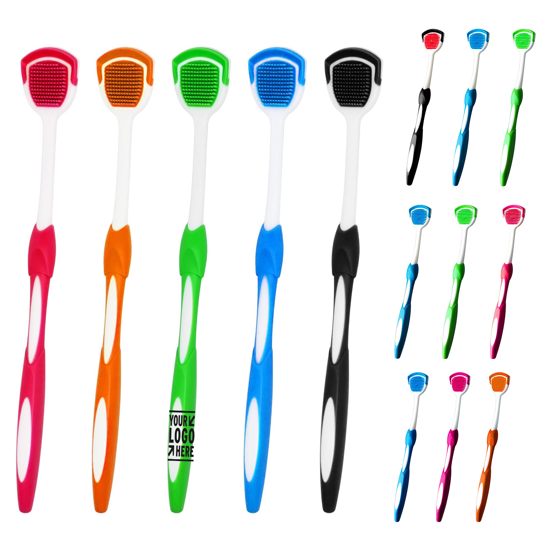 Helps Fight Bad Breath Tongue Scraper Brush Cleaner 2
