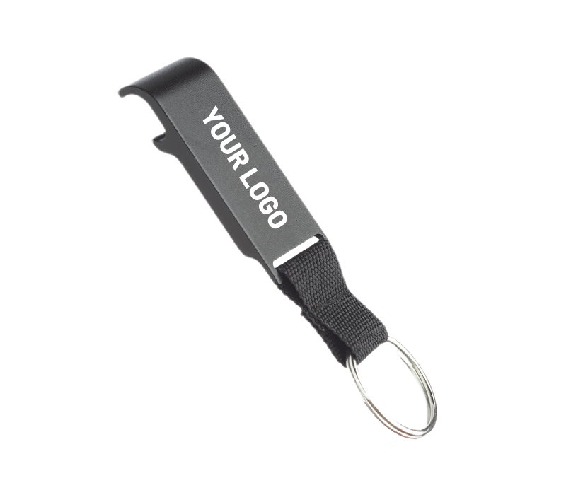 Matte Metal Bottle Opener Keychain 3