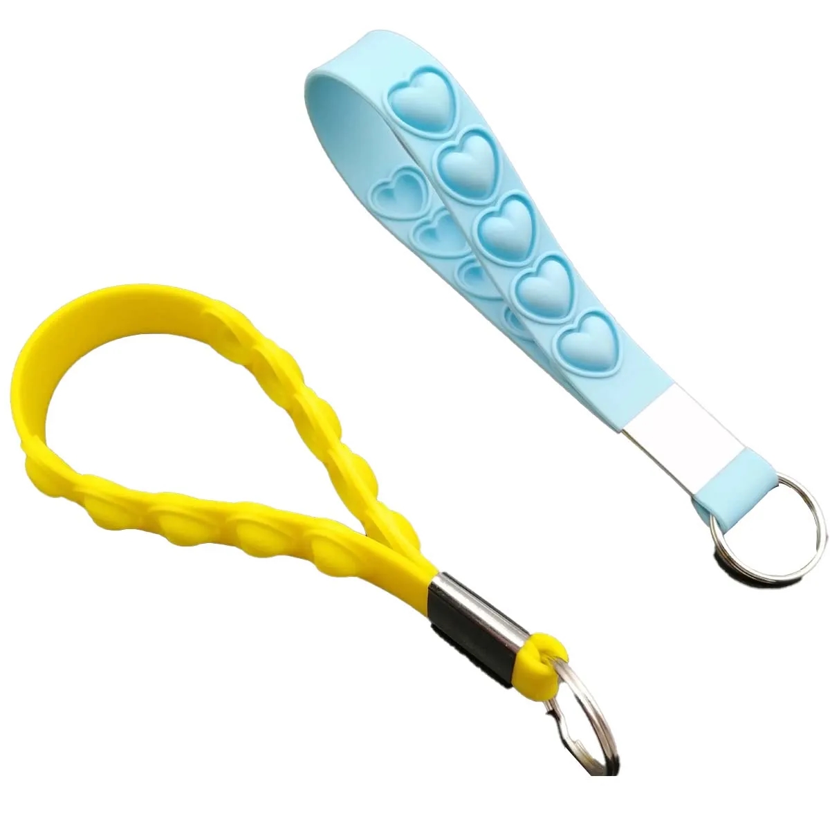 Custom Branded Silicone Keychain Wristband 4