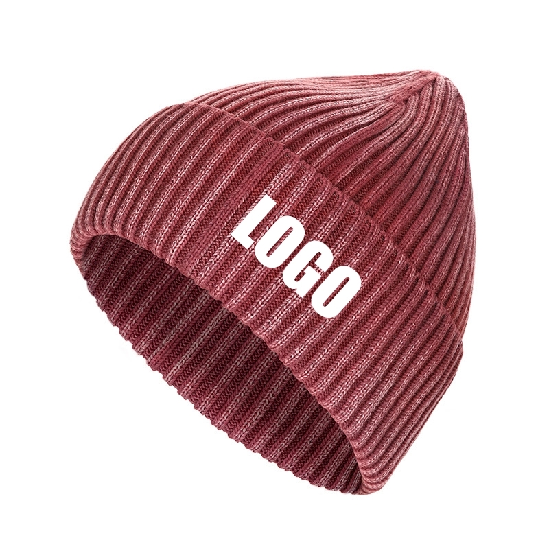 Custom Beanie Hats Winter Knitted Caps Unisex 2