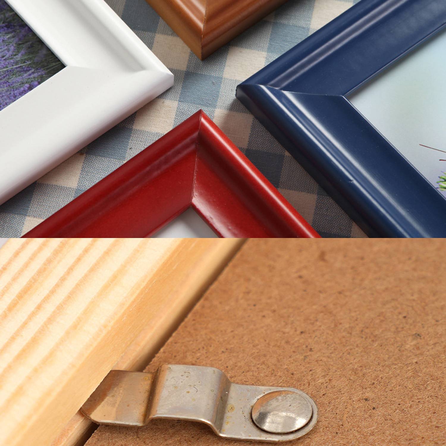 Solid Wood Picture Frame Hanging Wall Table 7 Inches 3
