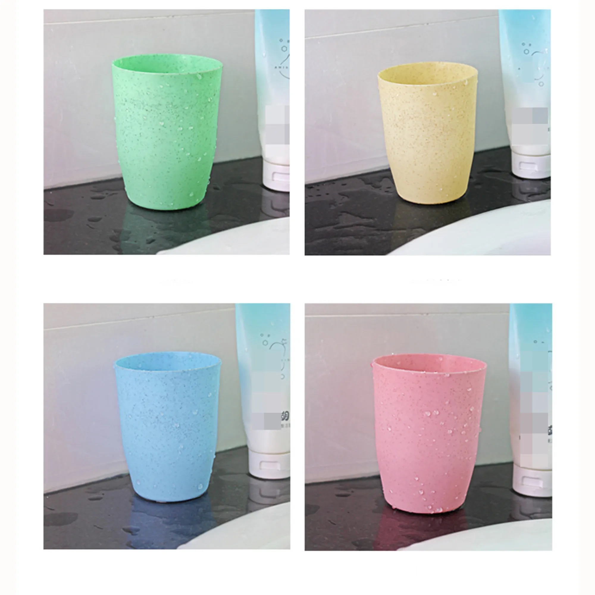 Minimalist Custom Logo Plastic Wash Cup 4