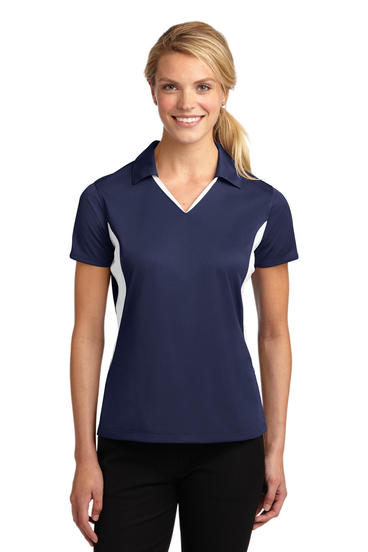 Sport-Tek® Women's Side Blocked Micropique Sport-Wick Polo 17