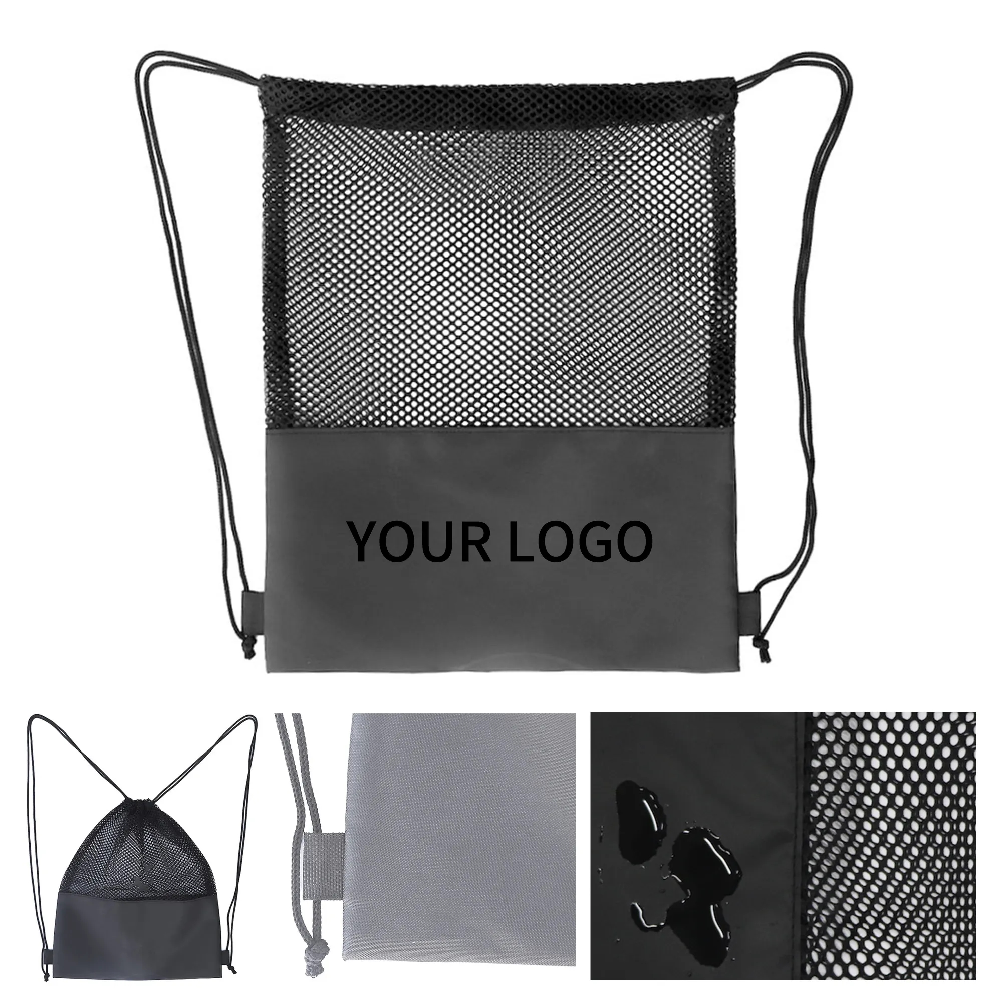 Polyester Mesh Drawstring Bag 2