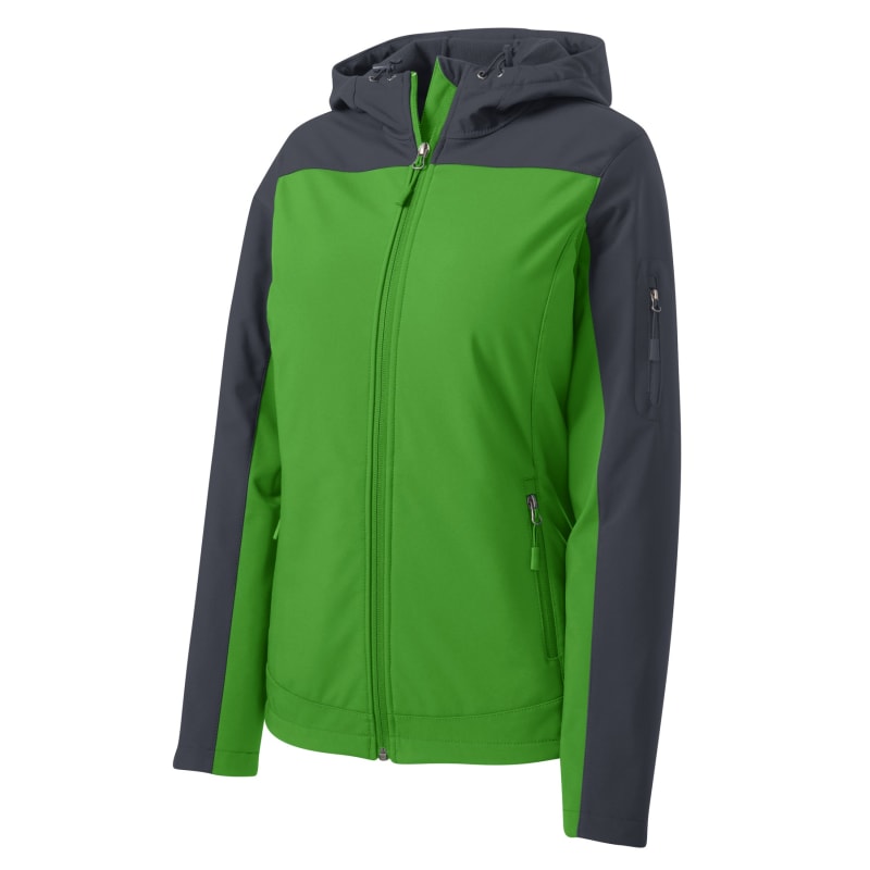 Port Authority Women's Hooded Core Soft Shell Jacket. 6