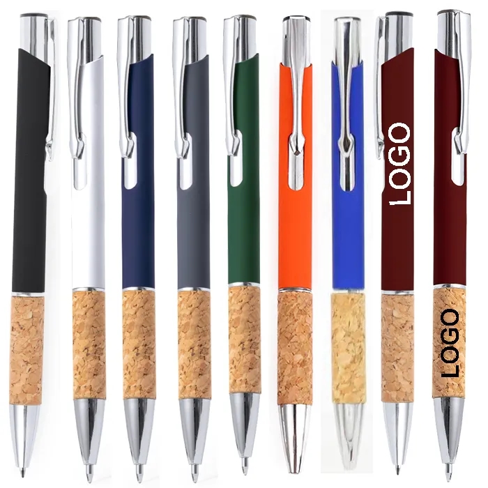 Softy Metal Pen with Natural Cork Grip 3