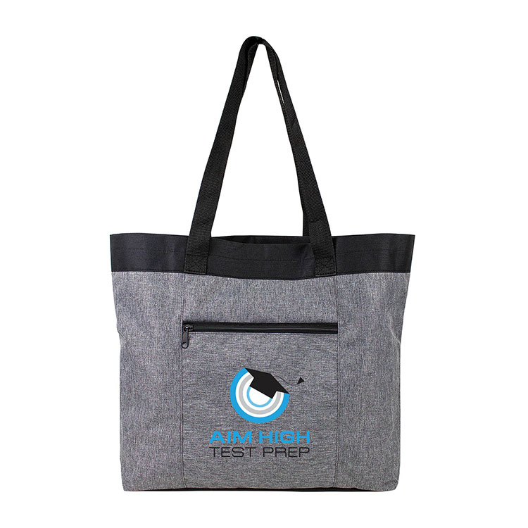 600D Heather Gray Open Tote 3
