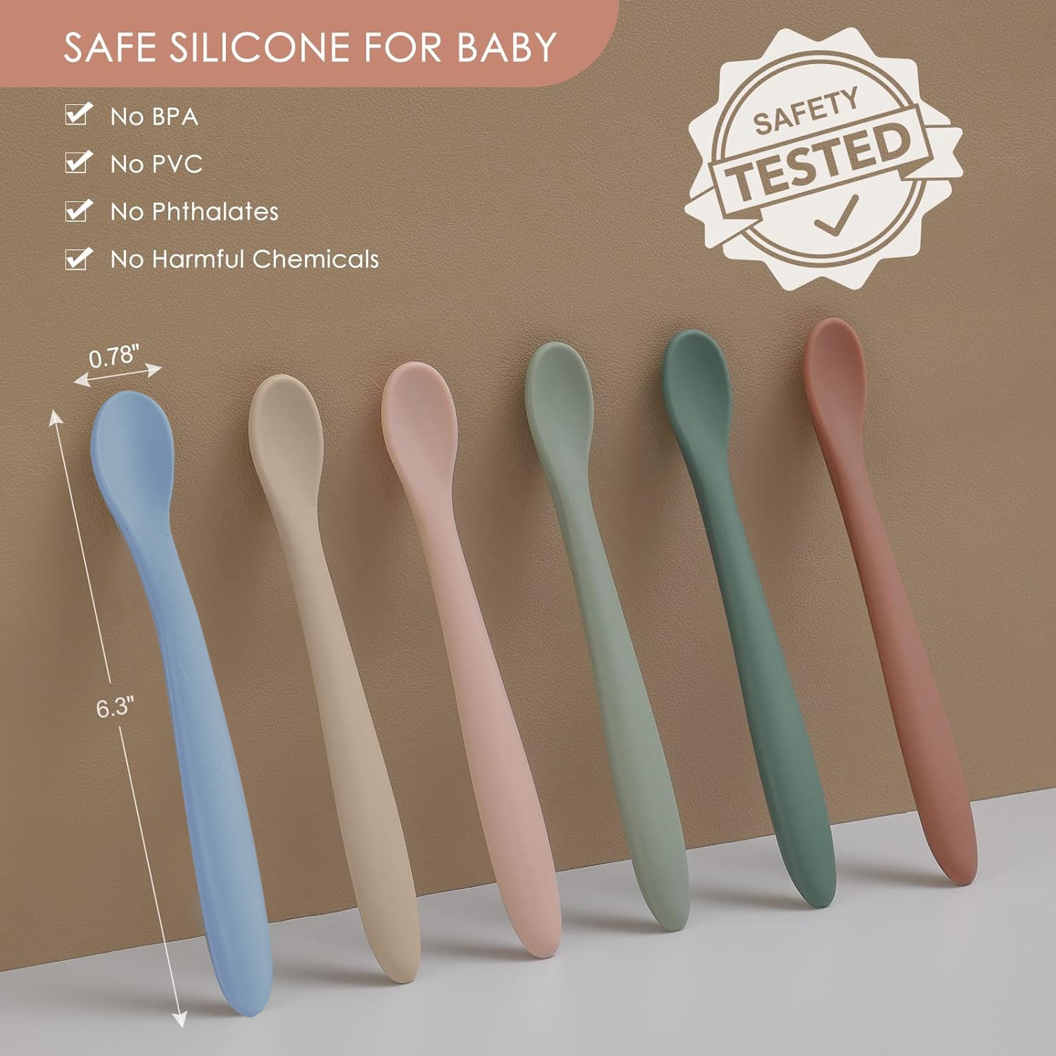 Silicone Baby Feeding Spoons 2