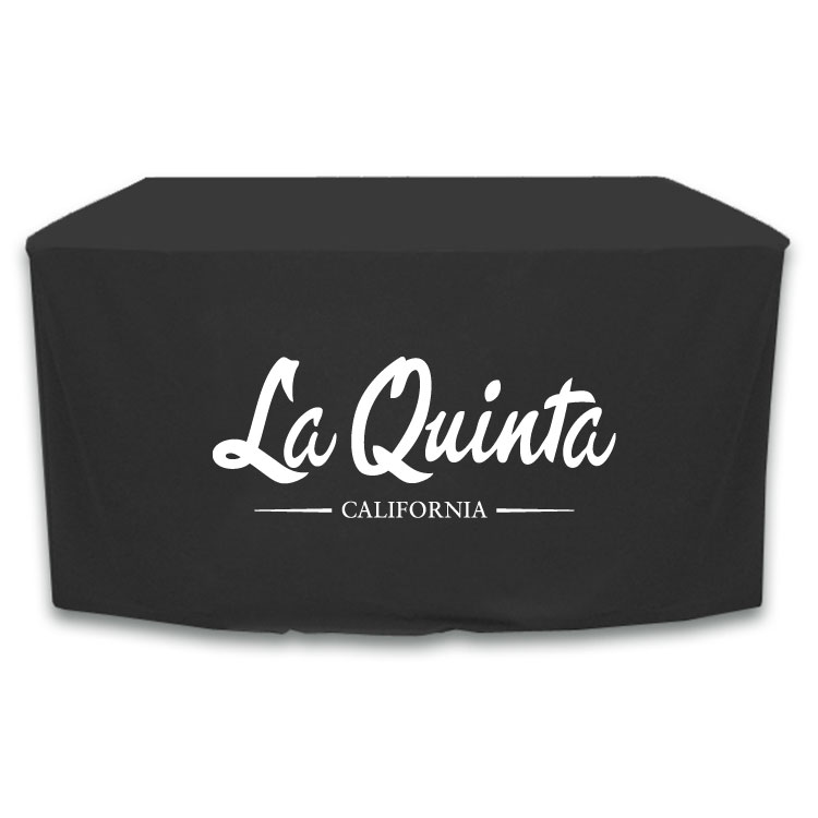 4 ft. x 30 in. Fitted PolyKnit Table Cover (One Color Logo) 21