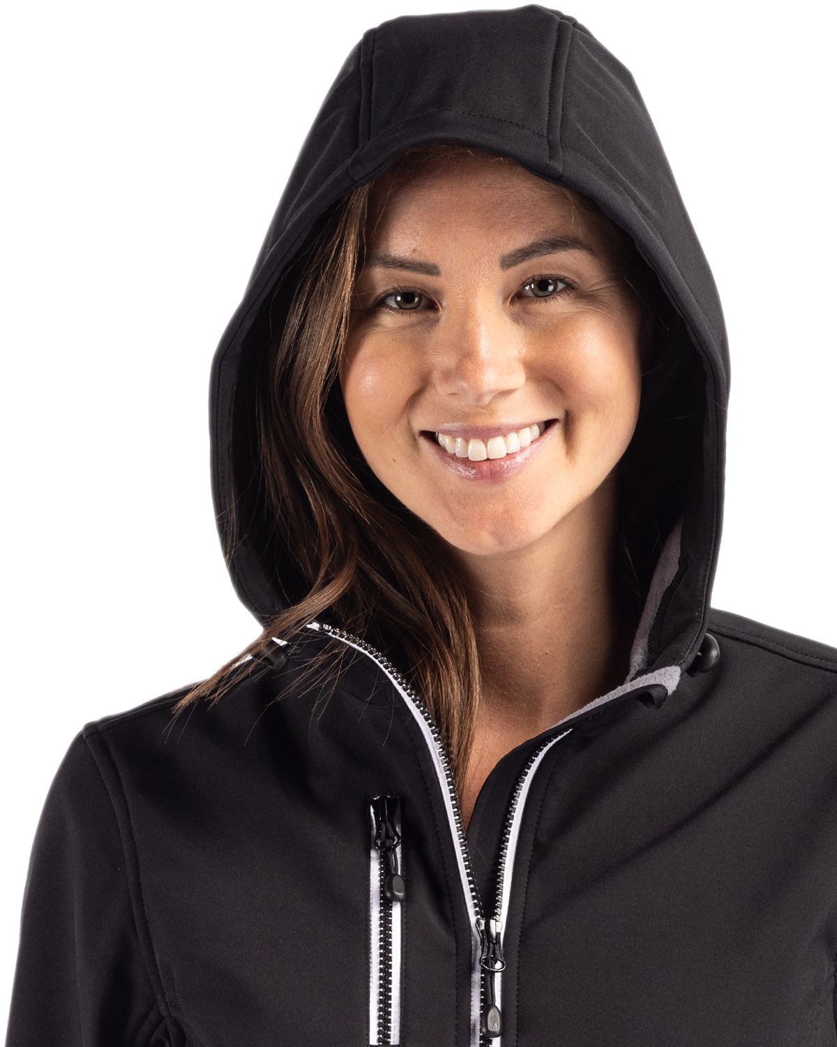 Telemark Eco Stretch Softshell Full Zip Womens Hooded Jacket