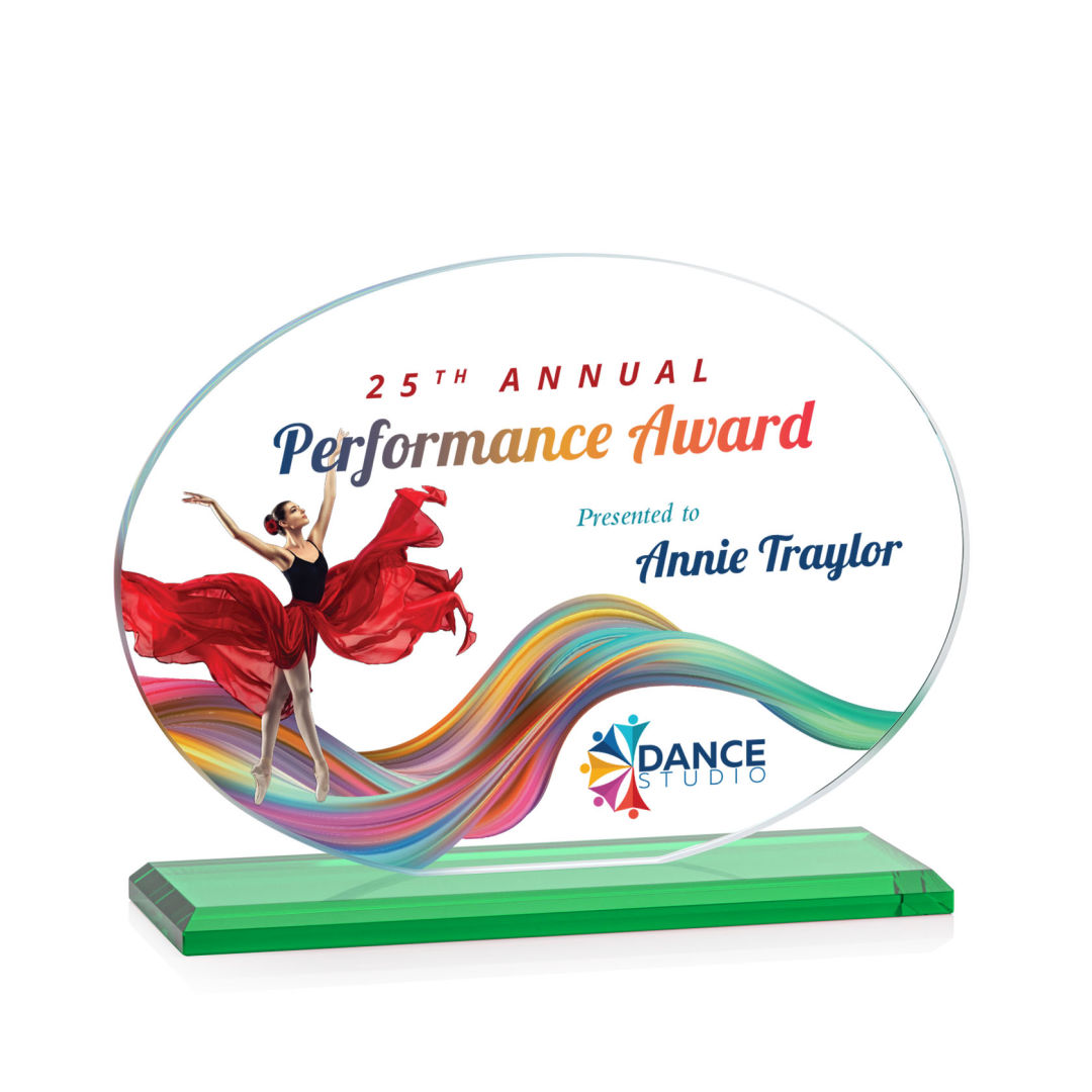 Austin (Horiz) VividPrint™ Award - Green 9