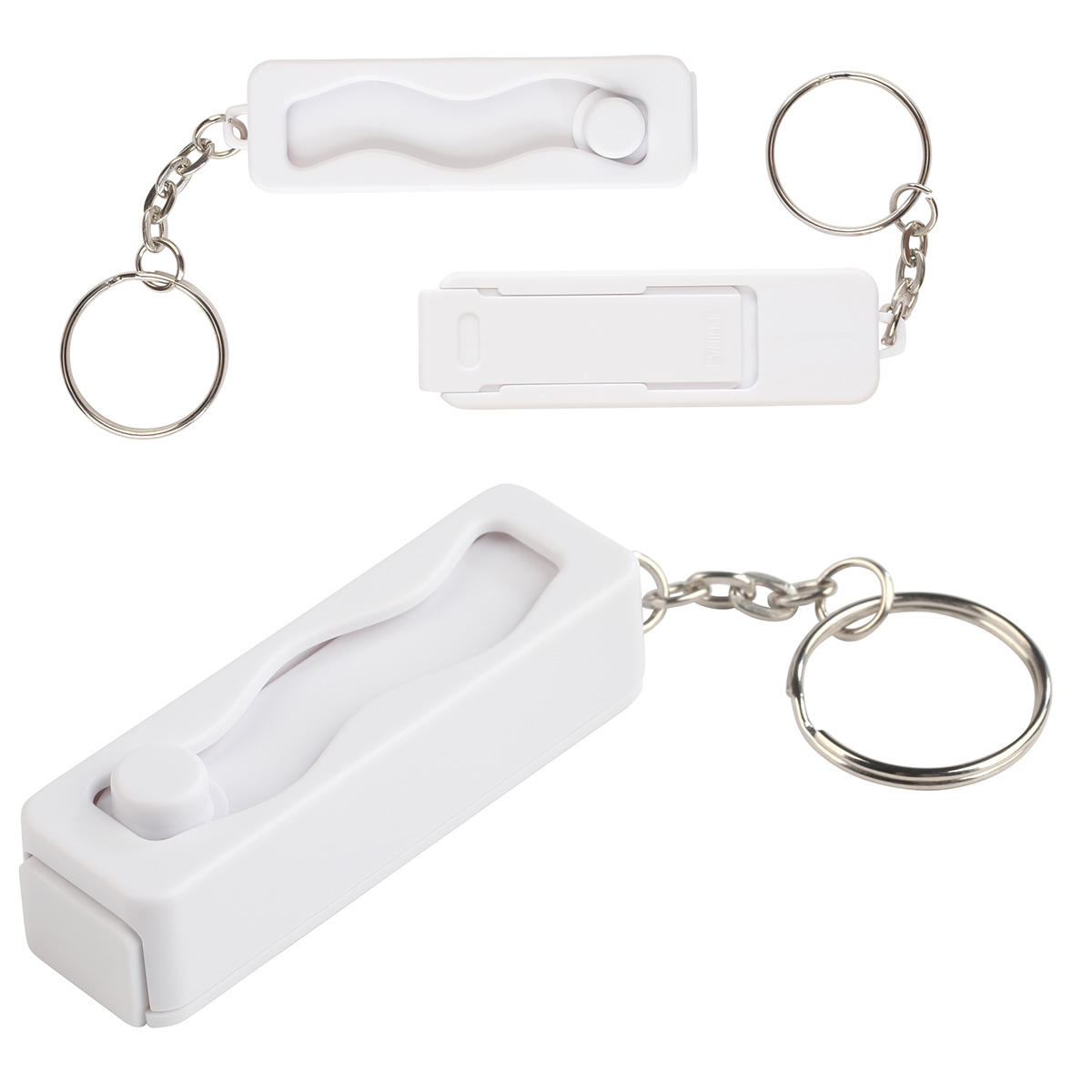 Contour Phone Stand Key Chain with Finger Fidget 3