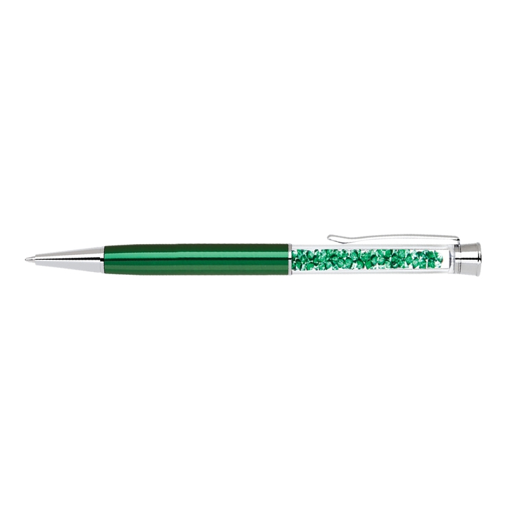 Elegant brass pen with matching crystals and barrel colors 20