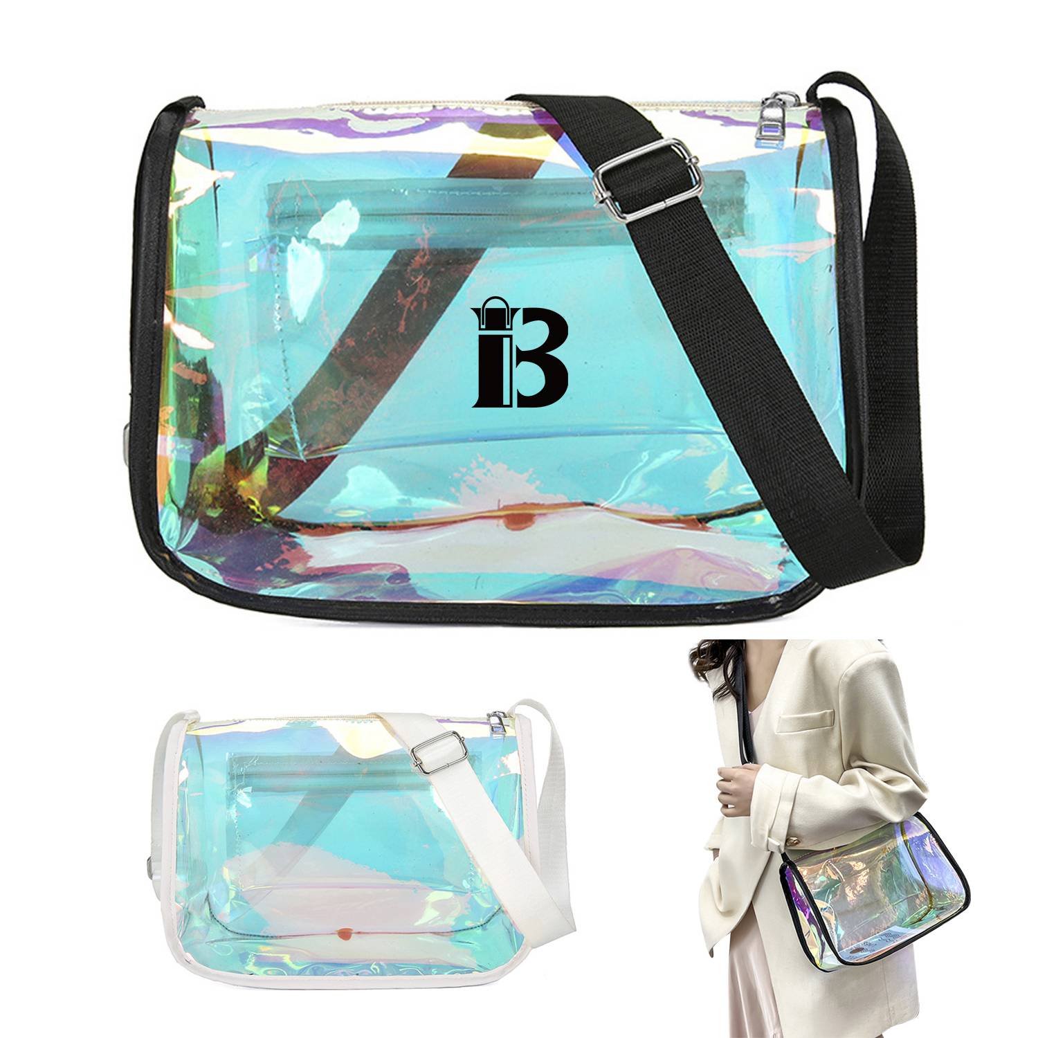Laser PVC square crossbody bag 4