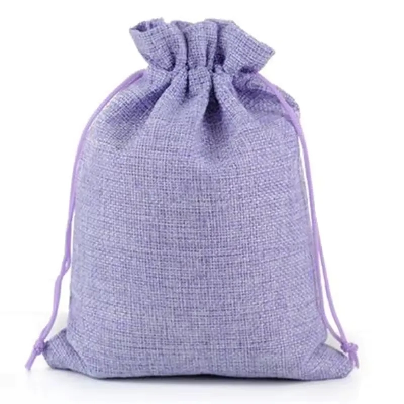 Medium Natural Burlap Pouches 6