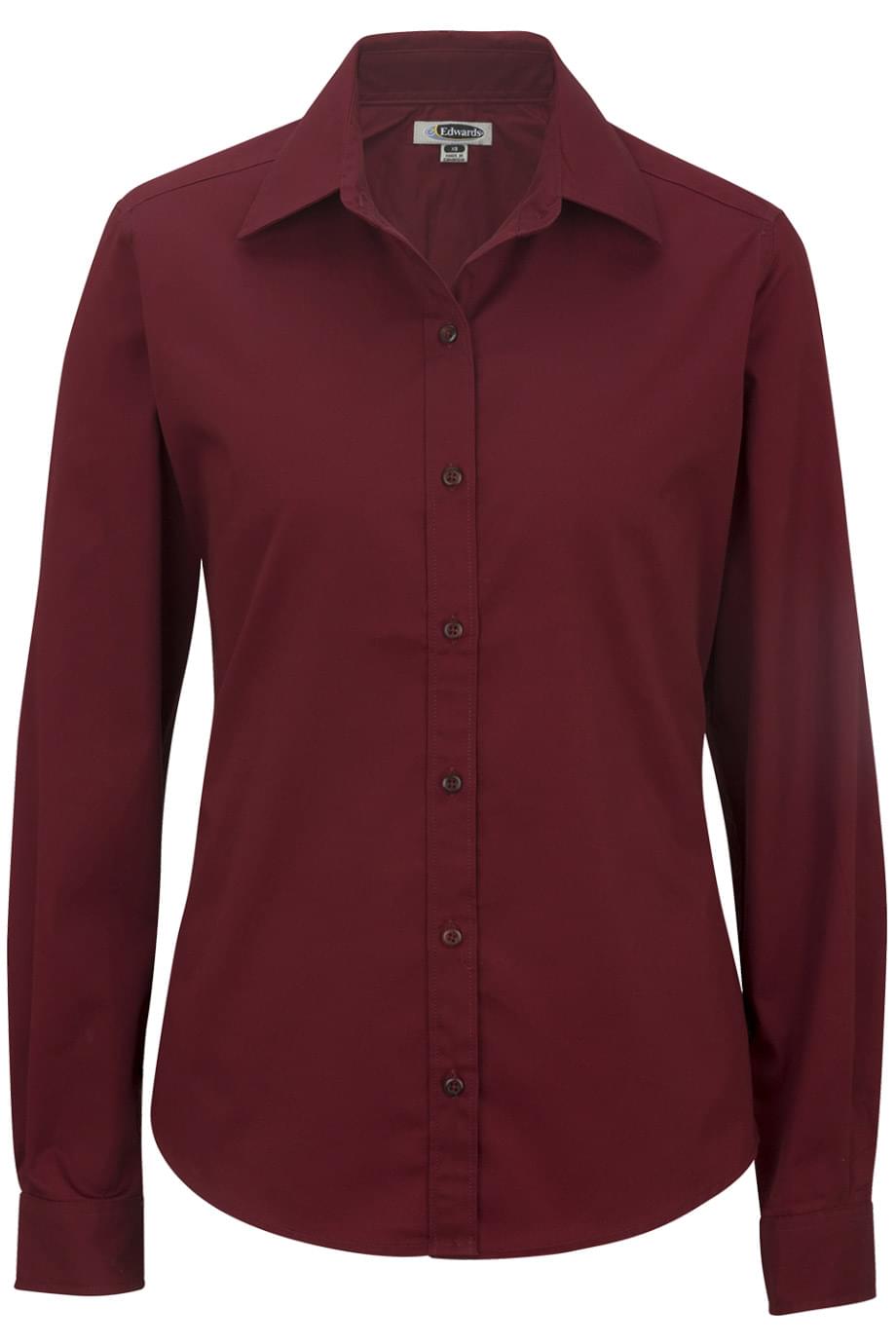 Ladies Cottonplus Long Sleeve Twill Shirt 5