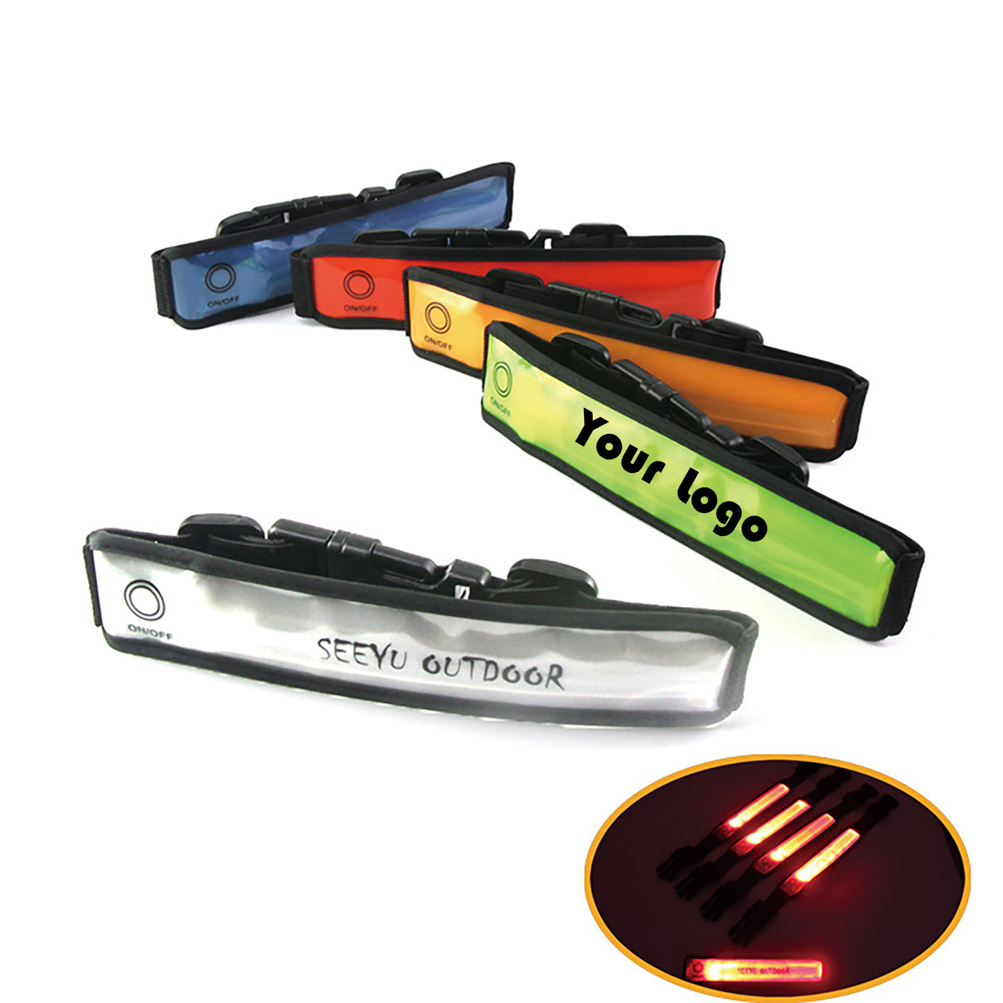 Glowing Reflective Wrist Strap 3