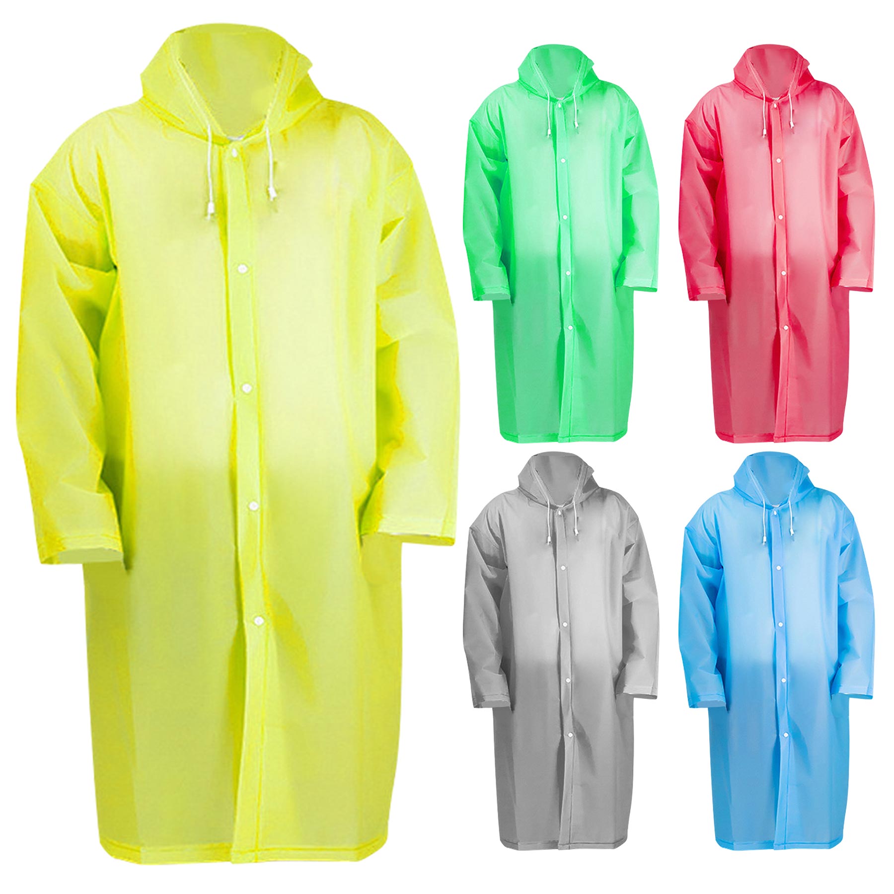 Soft Touch Resuable EVA Raincoat Cape STOCK 2