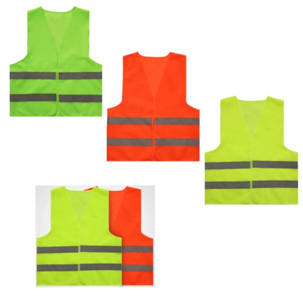 Visipro Open-Front Reflective Safety Vest - Interlock - Ansi 3
