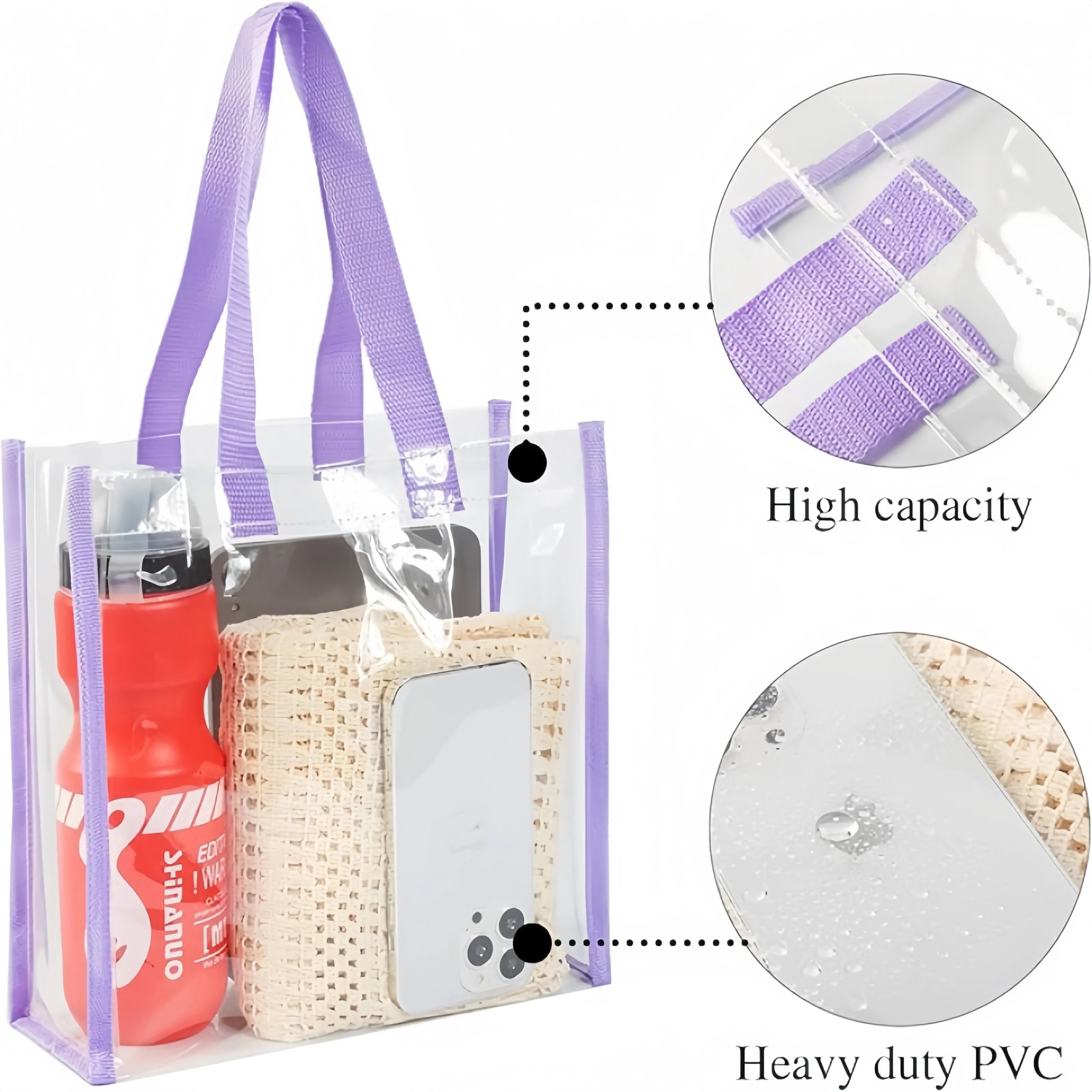 Clear PVC Tote Bags 5