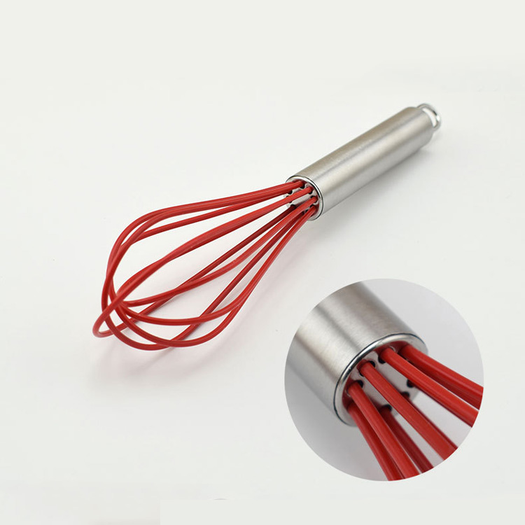 10-inch 5-wire Silicone Stainless Steel Egg Beater 4